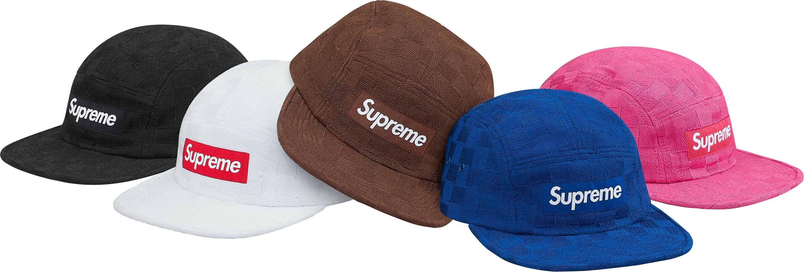 Checker Weave Camp Cap